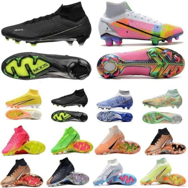 Мужские футбольные бутсы Бутсы World Cup SuperfIy 9 XXV Metallic Silver Elite FG Impulse United Pack Mbappe Cristiano Ronaldo Blueprint Progress Football Boots