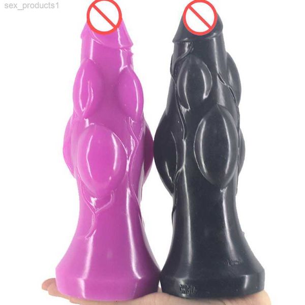 Vibrador grande plugue anal design convexo pênis estimulador anal masturbação feminina brinquedo sexual rolha de pelúcia massagem anal produtos para adultos anf7