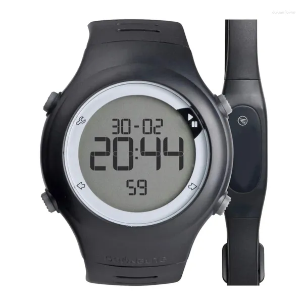 Orologi da polso 50 metri Impermeabile Pulsometro Fascia toracica Cardiofrequenzimetro Uomo Donna Battito cardiaco Cardiofrequenzimetro Orologi sportivi da corsa Relojes