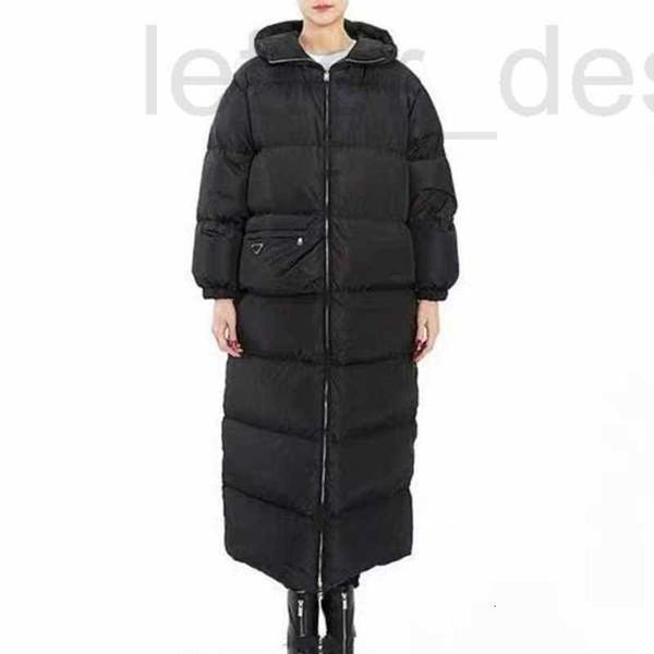 Jaquetas femininas designer inverno 2022 feminino longo moda casaco qualidade grosso quente parkas solto com capuz lazer mulheres roupas pd 1kb7
