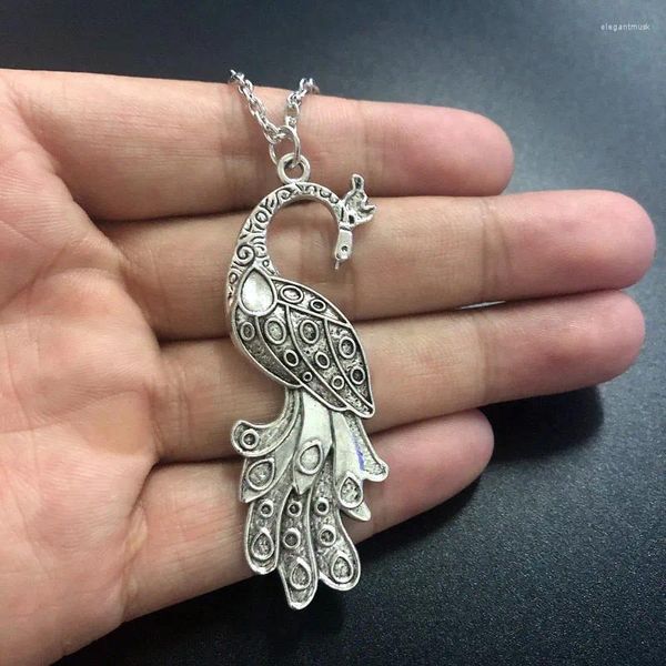 Anhänger Halsketten Mode Halskette Vogel Pfau Phoenix Anhänger Kurze Lange Frauen Männer Colar Geschenk Schmuck Halsband