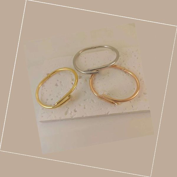pulseira de designer de unhas pulseira de design de geometria pulseiras de ouro pulseira de designer de jóias unissex pulseira de unhas em tamanho de diamante 19 pulseira de prata rosa de ouro