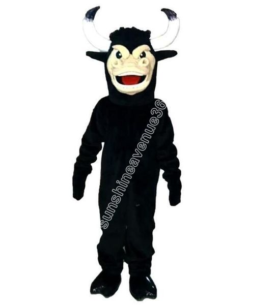 Costume da mascotte di melone di mucca nera di alta qualità Personaggio a tema di cartone animato di alta qualità Carnevale per adulti Taglia Natale Festa di compleanno Vestito operato