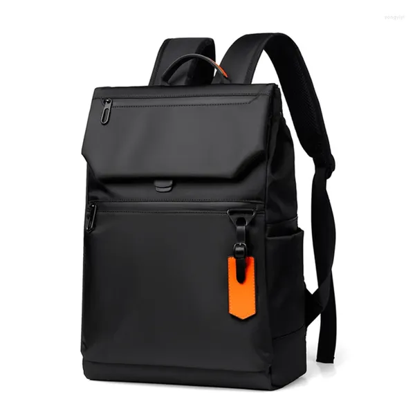 Mochila de alta qualidade impermeável homens laptop designer preto para negócios homem urbano carregamento USB