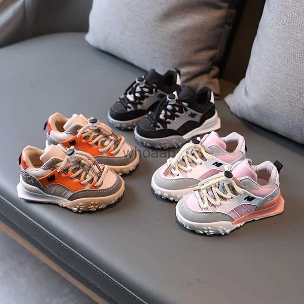 Athletic Outdoor Kids Chunky Sneaker per ragazze 2023 Designer Spring Platform Baby Boy antiscivolo Scarpe da passeggio Moda Bambini Scarpe da tennis F01084 YQ231012