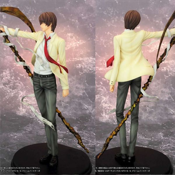 Trajes de mascote Death Note Figura Death Note Yagami Light Killer Action Figure Colecionável Modelo Brinquedos 18cm Estante Ornamento Presente para crianças