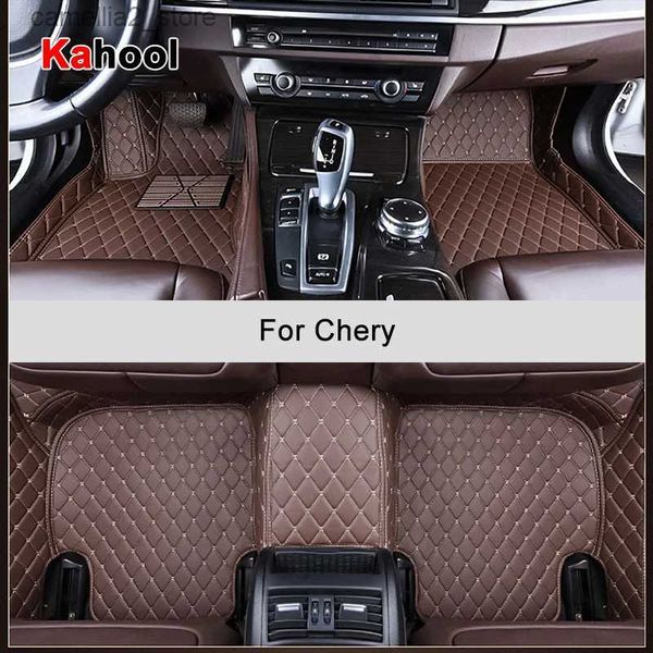 Коврики KAHOOL Custom Автомобильные коврики для Chery Arrizo 3 5 7 Tiggo 3 5 8 QQ QQ3 QQ6 A1 A3 A5 Автоаксессуары Коврик для ног Q231012