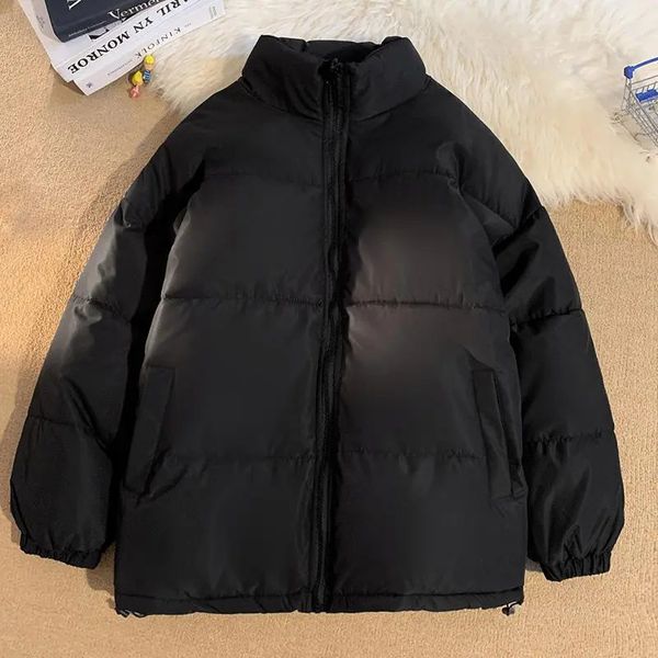 Homens Down Parkas Estilo Coreano Roupas de Inverno Candycolored CottonPadded Jaquetas Casaco Gola Alta Grosso Estudantes Universitários Homens Jaqueta Acolchoada 231011