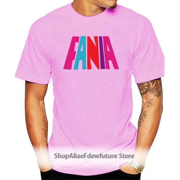 Camisetas masculinas Fania Records Music Logo Camiseta branca curta Slevee265a