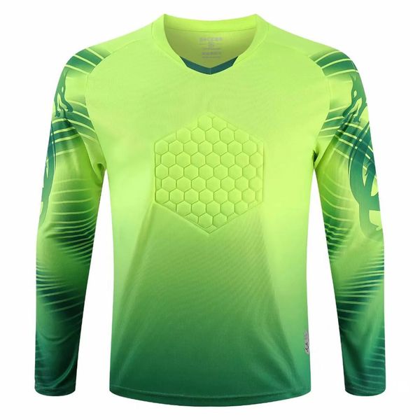 Outdoor-T-Shirts für Kinder, Jungen, gepolstertes Torwarttrikot, Jugend-Torwarttrikot, langärmlig, schnell trocknend, Training, Fußballuniform, Fußballtrikot-Shirts 231011