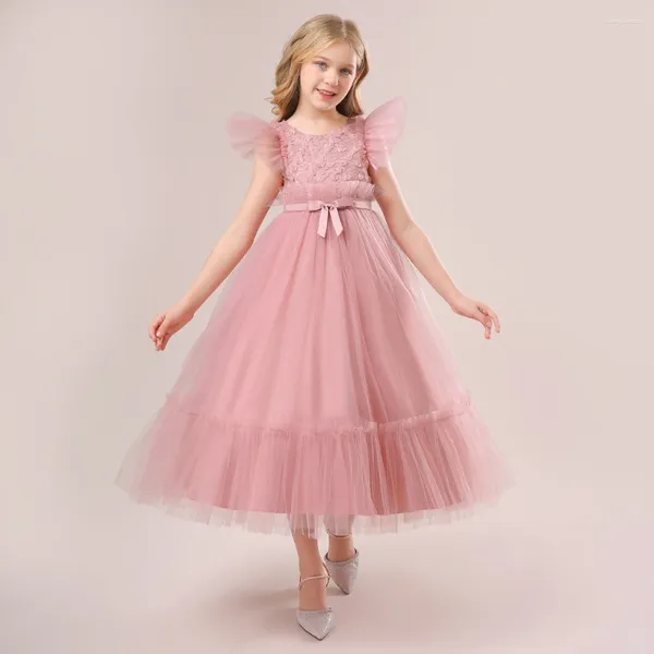 Mädchen Kleider Mesh Kleid Baby Prinzessin Nette Mädchen Kinder Spitze Hochzeit Kinder Party Kleid Cosplay Kostüm Geburtstag Gastgeber