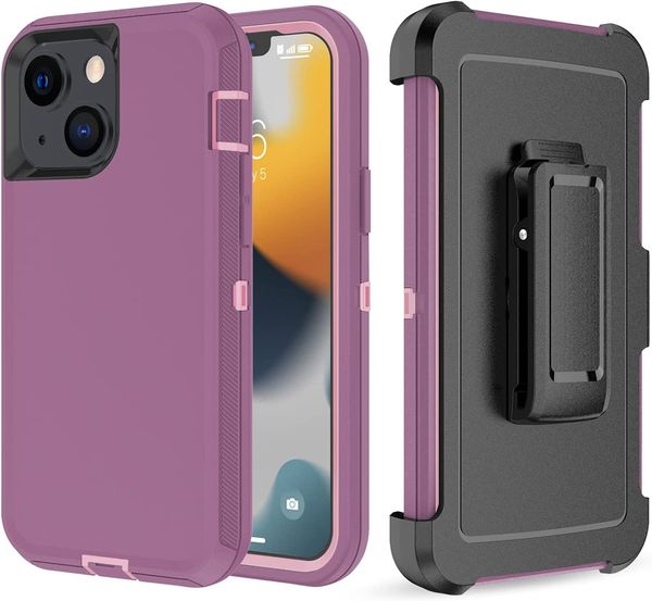 Handyhüllen für iPhone 15 14 13 12 11 Pro Max Plus X XS MAX XR 8 7 Plus Defender mit Holster-Gürtelclip, sturzsichere Schutzfunktion, stoßfeste Schutzhülle für Männer