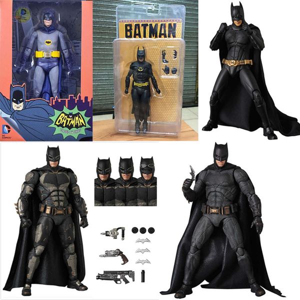 Trajes de mascote Neca Figura Liga da Justiça Bruce Wayne Figura de ação Mafex 064 049 056 Traje tático ver.Começa a Figura do Traje 16cm Articulação Móvel versão mais alta.