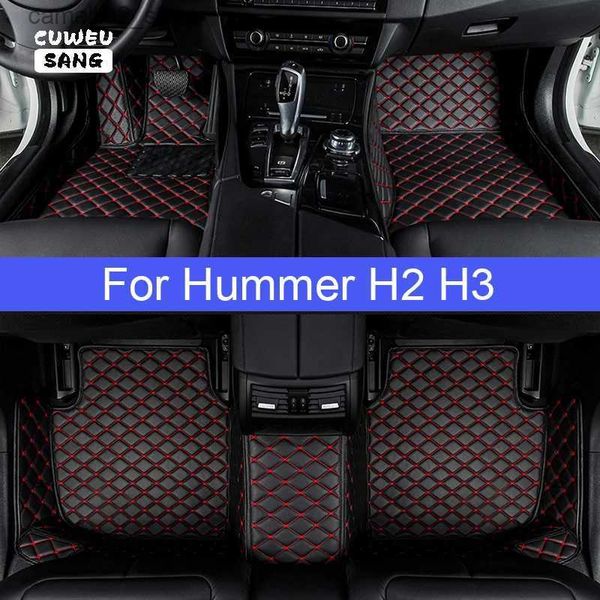 Tappetini Tappeti CUWEUSANG Tappetini auto personalizzati per Hummer H2 H3 Piede Coche Accessori Tappeti Q231012