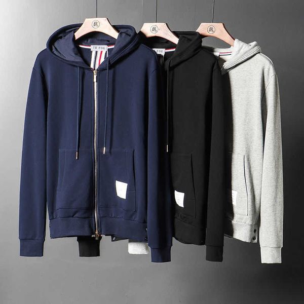 Kazak Erkek ve Kadınlar Arka Kurdele Hoodie Cardigan Külot Moda Marka Pamuk Spor Gündelik Fermuar Ceket