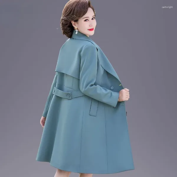 Frauen Trenchcoats Frühling Herbst Frauen Lange Windjacke Elegante Mode Koreanische Beiläufige Lose Jacke Regenmantel 2023 Mantel H26