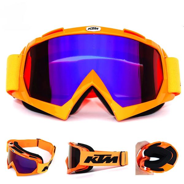 Outdoor Brillen Motocross Brille Gläser MX Off Road Motorrad Helm Biegsamen Ski Sport Reiten Racing Für Moto 231012