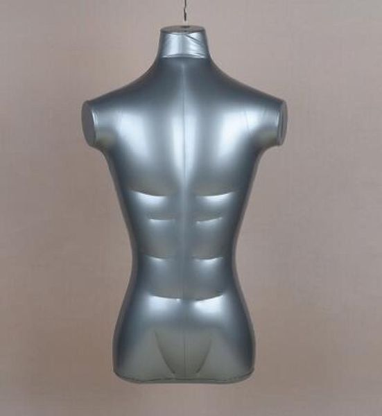 Intero 74 cm mezzo busto sezione più spessa manichini corpo gonfiabile corpo modello maschile busto senza bracciamaniquis para ropa M000123713449