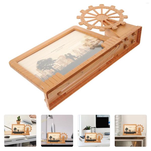 Rahmen Dekor Dekorative Bilderrahmen Einfache PO Cartoon Schlafzimmer Halter PVC Riesenrad Design Kind Desktop