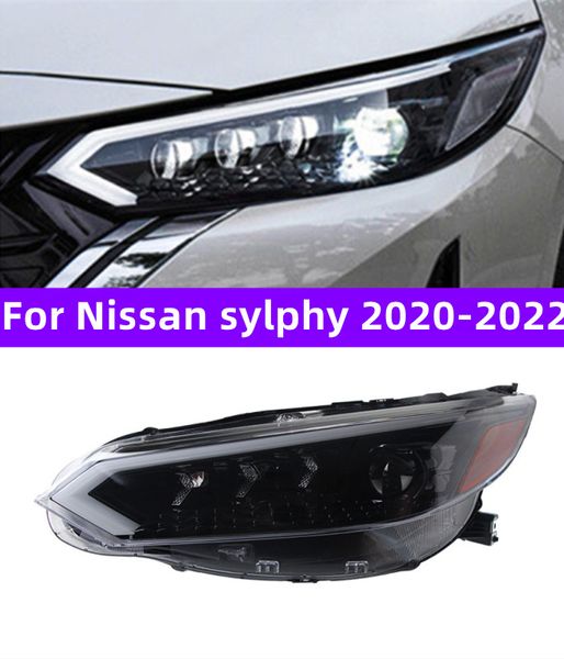 Передние фары автомобиля для Nissan Sylphy 20 20-20 22 светодиодные фары DRL сигнальные огни дальнего ближнего света светодиодные фары