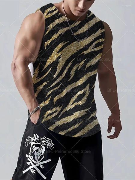 Débardeurs pour hommes Hommes Fitness Summer Singlets Courir Sport Sans Manches T-shirt Mâle Mode Sportswear Gym Gilet Vêtements À Séchage Rapide