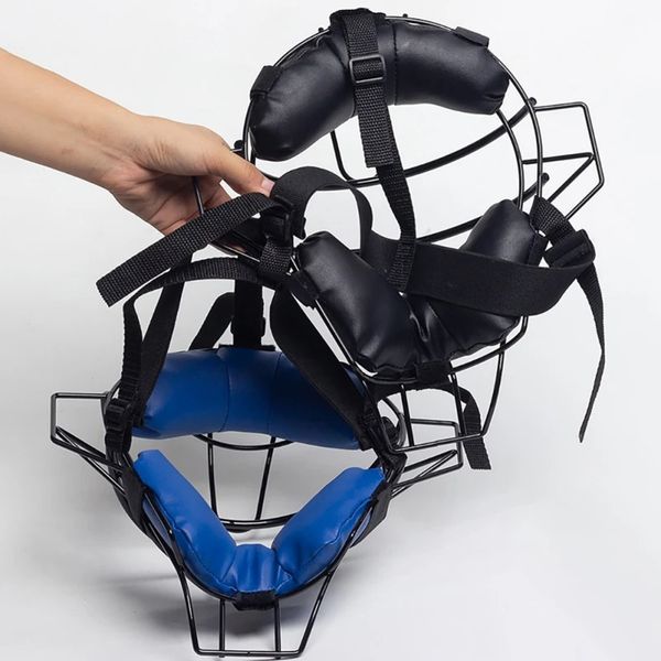 Engrenagem protetora softball rosto capa ampla visão de campo confortável segurança fielder cabeça guarda softball capacete beisebol catcher máscara 231011