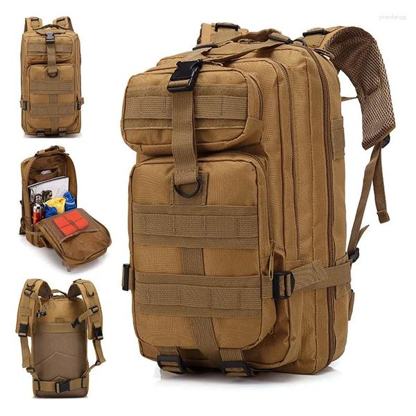 Sırt çantası 30L Askeri Sırt Çantaları 1000D Naylon Su Geçirmez Açık Taktik Kamp Avcılık Çantası Hediyesi