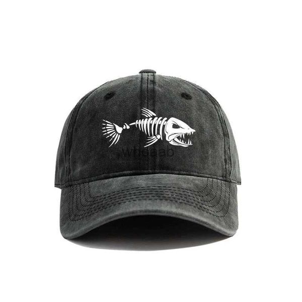 Бейсбольная кепка с рыбьей косточкой, летние шапки для папы, мужские шапки для рыбалки на открытом воздухе, кепки из рыбьей кости MZ-496 YQ231012
