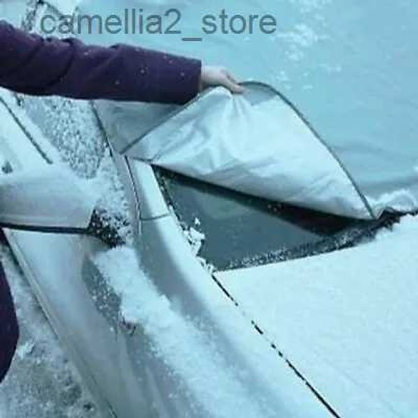 Coperture per auto 1X Car Winter Parabrezza Coperture Parabrezza Copertura antigelo Ghiaccio Scudo per neve Protezione anteriore Portatile pieghevole Copertura esterna Parti Q231012