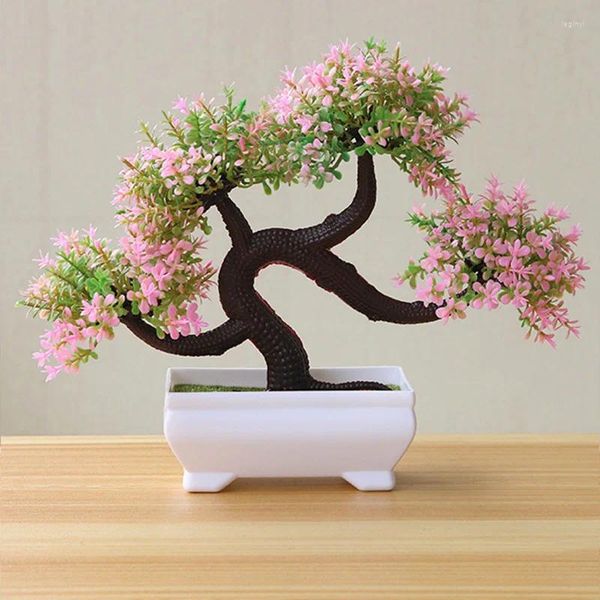 Dekoratif Çiçekler Yapay Bitki Çam Bonsai Plantas Articales Para Decoracion Düğün Ev Dekorasyonları Odası Dekorlar Estetik Sahte