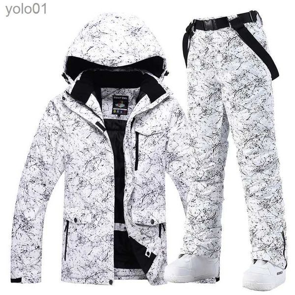 Parka da donna in piumino -30 Warm Uomo Donna Tuta da neve Abbigliamento da snowboard Set di abbigliamento Sport invernali all'aria aperta Impermeabili Come giacche da sci e cinturino