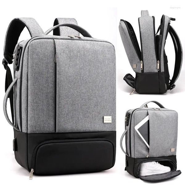 Rucksack Herren Schultasche 17 Zoll 15,6 Zoll Diebstahlsicherer männlicher Notebook-Reiserucksack Laptop-Rucksäcke Büro-Frauen-Reiserucksack