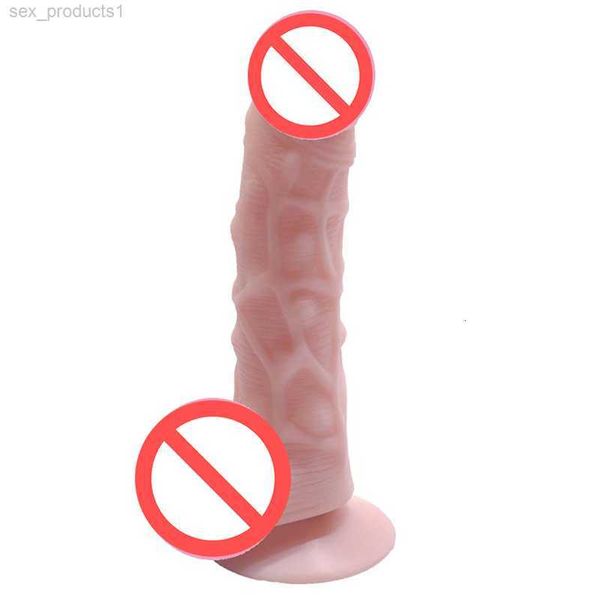 Sexo adulto vibrador vibrador brinquedos para mulher realista silicone grande pau com ventosa flexível falso pênis feyu