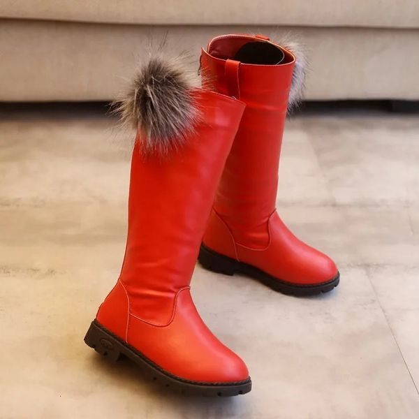 Botas infantis boots2023 inverno edição coreana quente manga alta meninas princesa longa venda rápida neve atacado 231012