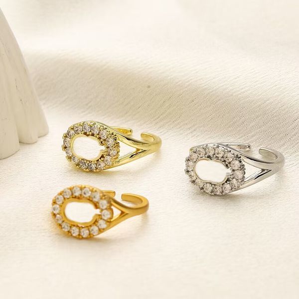 Дизайнерские кольца для мужчин с открытым бриллиантом, роскошное кольцо с покрытием из золота и серебра, изысканные женские украшения, обручальное кольцо, простые блестящие женские кольца, обручальные кольца zb070