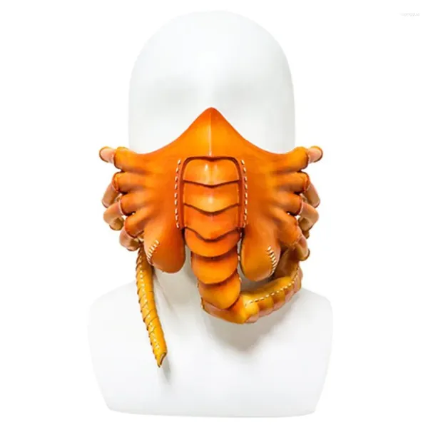 Parti Malzemeleri Cadılar Bayramı Prop Uzaylı Facehugger Scorpion Korku Cosplay Lateks Maskesi