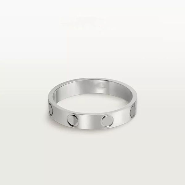 Anéis de amor de designer para mulheres anéis de diamante parafuso jóias de luxo casal amante prata banhado a ouro anel de casamento simples sem desbotamento moda aço inoxidável zb010