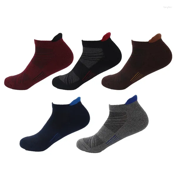 Herrensocken aus Baumwolle, Kompression, atmungsaktiv, Qualität, Sport, 5 Paare/Los