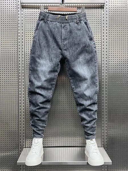 Jeans masculinos primavera outono casual gradiente homens moda 2023 solto hip hop harem calças ao ar livre corredores calças designer streetwear z47