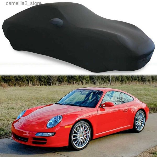 Capas de carro 1 PCS Universal Beauty Styling Stretch Car Capa Protetor Solar Proteção à Prova de Poeira Apto para Porsche 911 Carrera S 2002-2016 Q231012