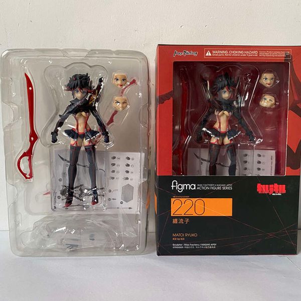 Maskottchenkostüme Kill La Kill Matoi Ryuko Variante Figma 220 Variable Ryuko Matoi Actionfigur Matoi Ryuko PVC Modell Spielzeug Gelenkbewegliche Puppe