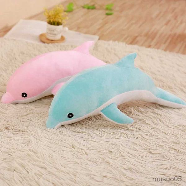 Forniture di giocattoli di Natale Nuovo arrivo 30 cm Carino morbido rosa delfino peluche animali marini giocattoli di peluche giocattoli per bambini cuscino del divano decorazioni per la casa regalo R231012