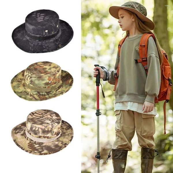 Berets leve e impermeável caminhadas boonie chapéu para aventuras ao ar livre caça boné não-derramamento