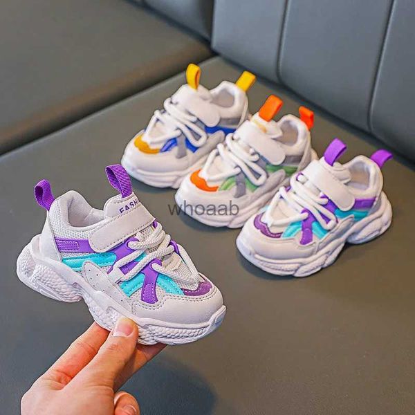 Athletic Outdoor Bambini Mesh Scarpe sportive traspiranti Bambino Ragazzi Ragazze Chunky Sneakers Moda Bambini Baby Viola Scarpe da tennis Nuovo Autunno Primavera YQ231012