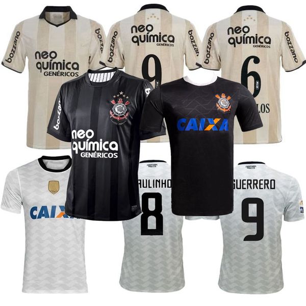 Maglia da calcio classica vintage retrò 2008 2009 2010 2011 2012 2014 15 Calcio corinzio PAULINHO RONALDO GUERRERO BRUNO CESAR R.CARLOS camisa Magliette Corinthian