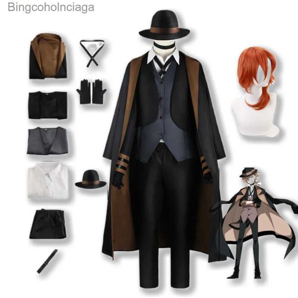 Tema Traje Bungo Cães Vadios Cosplay Nakahara Chuuya Halloween Come Anime Roupas Disfraz Adulto Fantasias Disfarce Garcons HombreL231013