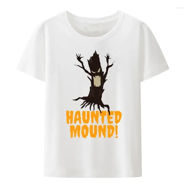 Magliette da uomo Uomo Donna Manica corta Grafica Top Casual Streetwear Camisetas Horror Halloween Sematary I Love Haunted Mound Camicia Vintage