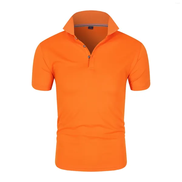 Polo da uomo Estate Casual Comode Camicie traspiranti T-shirt da uomo Sport a maniche corte Gioventù Ufficio Moda Tennis maschile 4XL