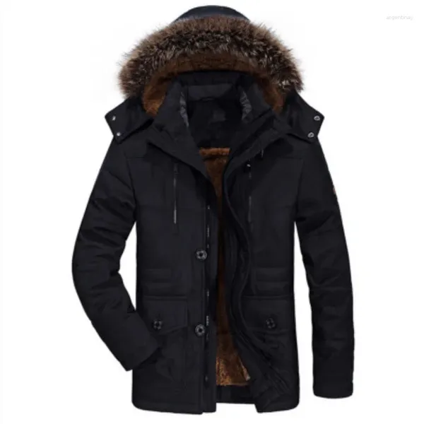 Женские плащи 2023, зимняя куртка, мужская толстая повседневная мужская ветрозащитная парка с меховым воротником, бархатное теплое пальто, одежда