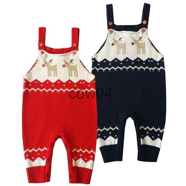 Рождественский комбинезон для новорожденных, вязаная одежда для маленьких девочек, комбинезон нагрудник, комбинезон без рукавов, одежда для новорожденных x1013
